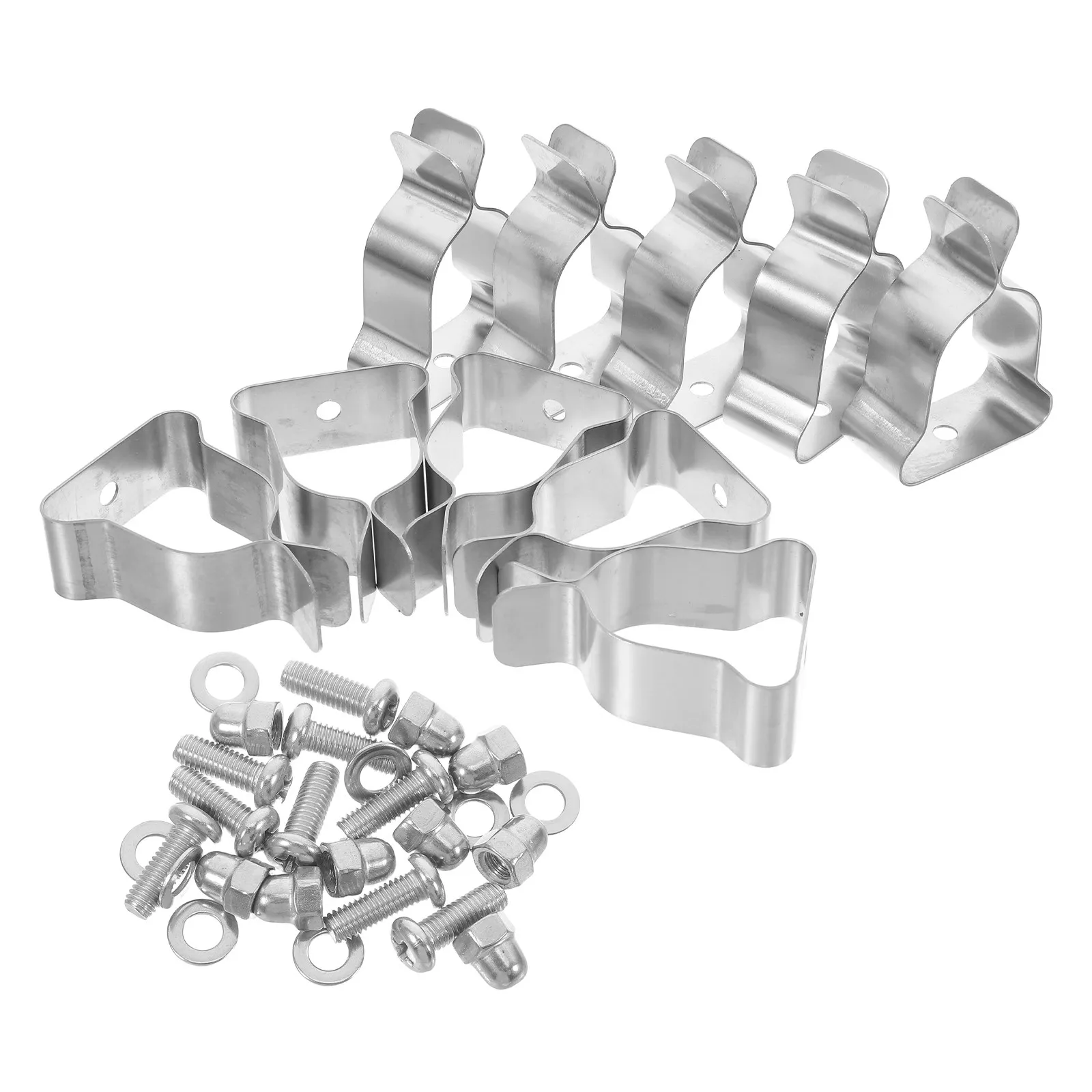 Lot de 10 clips à ressort pour couvercles de fenêtres, kit de quincaillerie robuste, clips d'installation haute élasticité pour sous-sols résidentiels et commerciaux