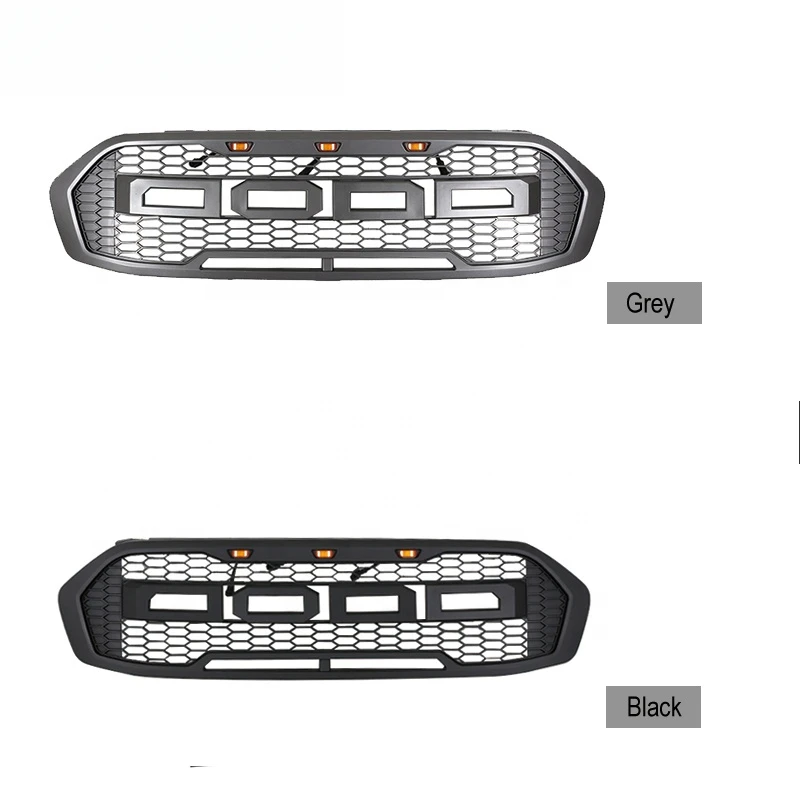 Black Plastic Front Mesh Grill Auto Offroad Modification Part For Silverado 2019+