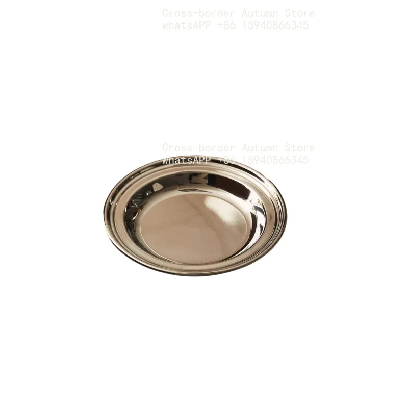 Modern minimalist design lacquered steel bread plate cake plate dessert plate