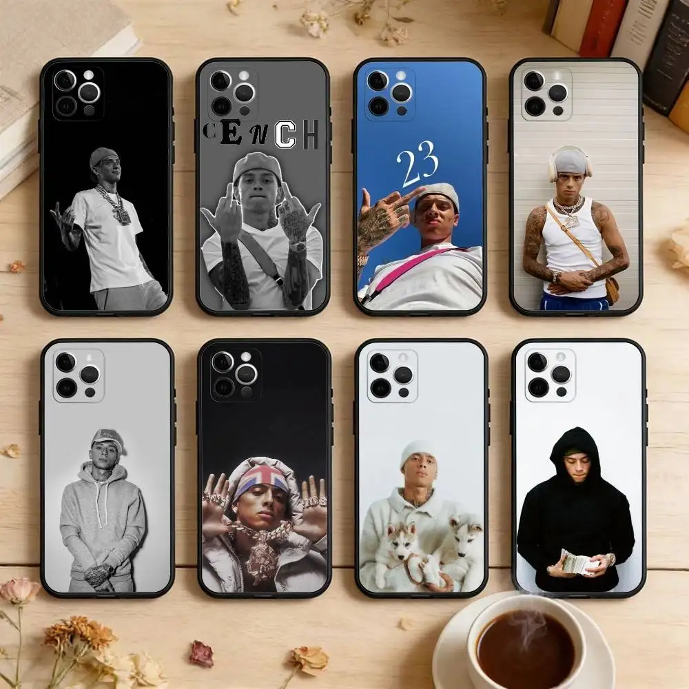 R-Rapper H-hot C-Central C-Cees  Soft Silicone Black Cover,Phone Case For iPhone 17,16,15,14,13,12,11 Plus,Pro Max,XS