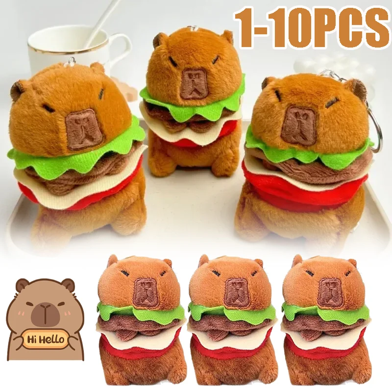 

Capybara Plush Keychain Toy Stuffed Animals Capybara Pendant Backpack Birthday Gift Wholesale Keychain Plush Animal