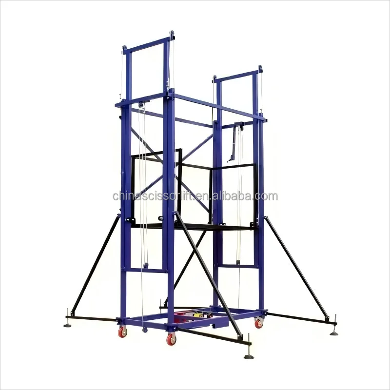 

Portable Electric Scaffold Mobile Lifting Platform for Construction Wire Rope Sling Type