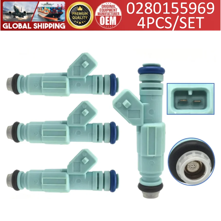 0280155969 High Quality 4/6pcs Fuel Injectors For BMW E36 316 318i#F87E-E1B