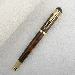 Green Ice Flower Roller Ball Pen for High-end Retro Exquisite Business School Writing Metal Ballpoint Pen Office Supplies