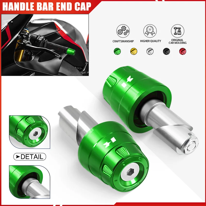 

Motorcycle Handlebar Grips Slider End Cap Plug For NINJA400 650 1000 ZX6R 10R 25R 4R 4RR Z650 750 800 Z900 Z1000 Z1000SX VERSYS