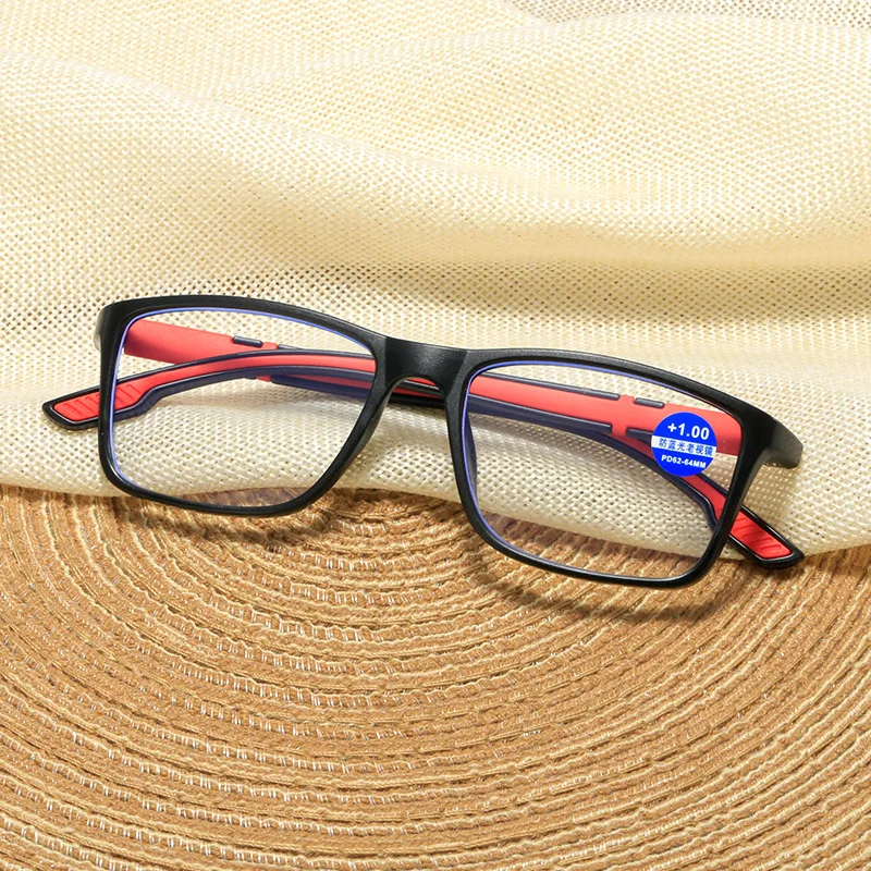 Männer Sport Lesebrille Platz Blaues Licht Gläser Presbyopie Lesen Brillen Ultra Licht Hyperopie + 1,0 + 1,5 + 2,0 + 2,5 + 3,0 + 3,5 – Detail 2