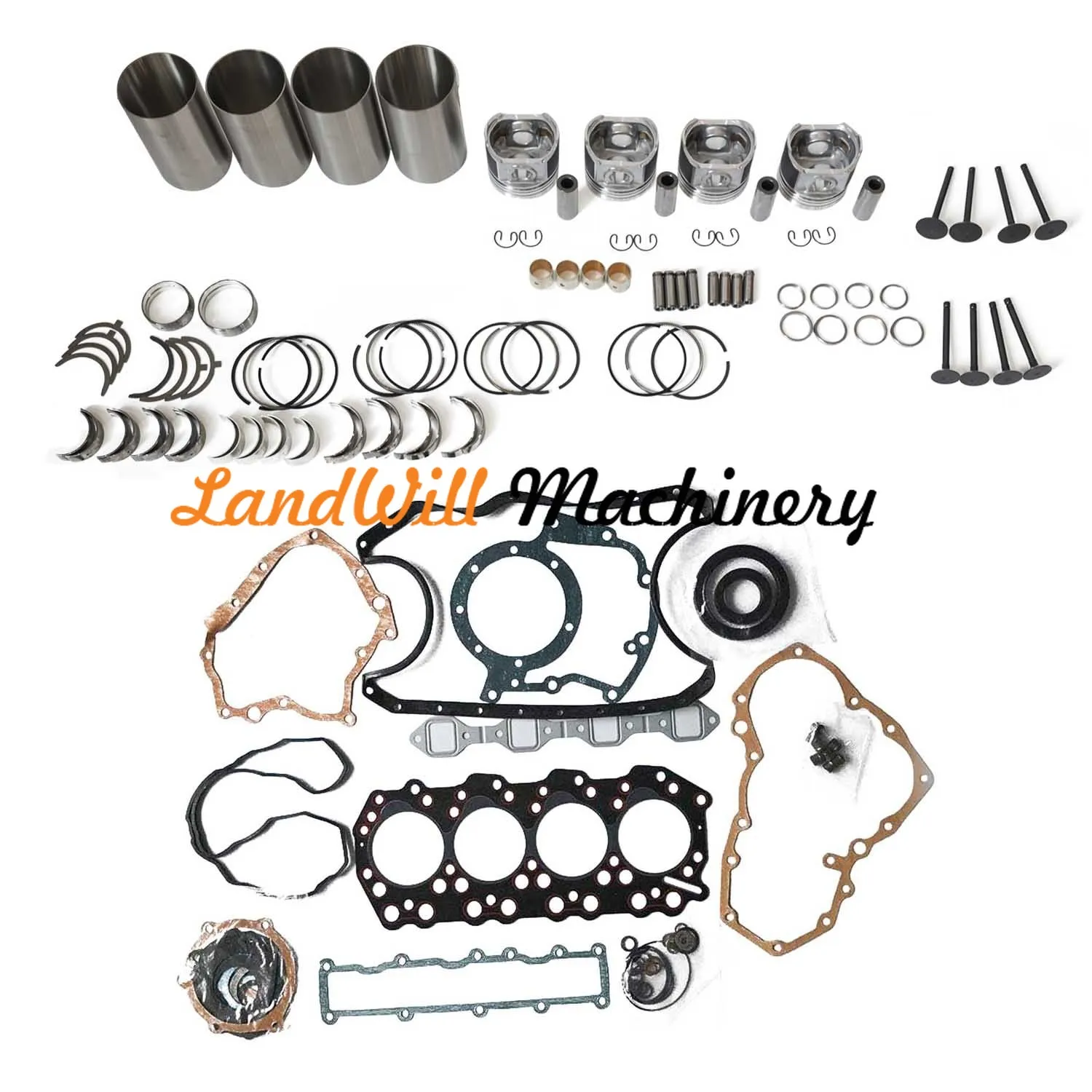 S4Q2 Engine Overhaul Rebuild Kit Fits Terex Excavator HR18 HR20 TC48 TC60
