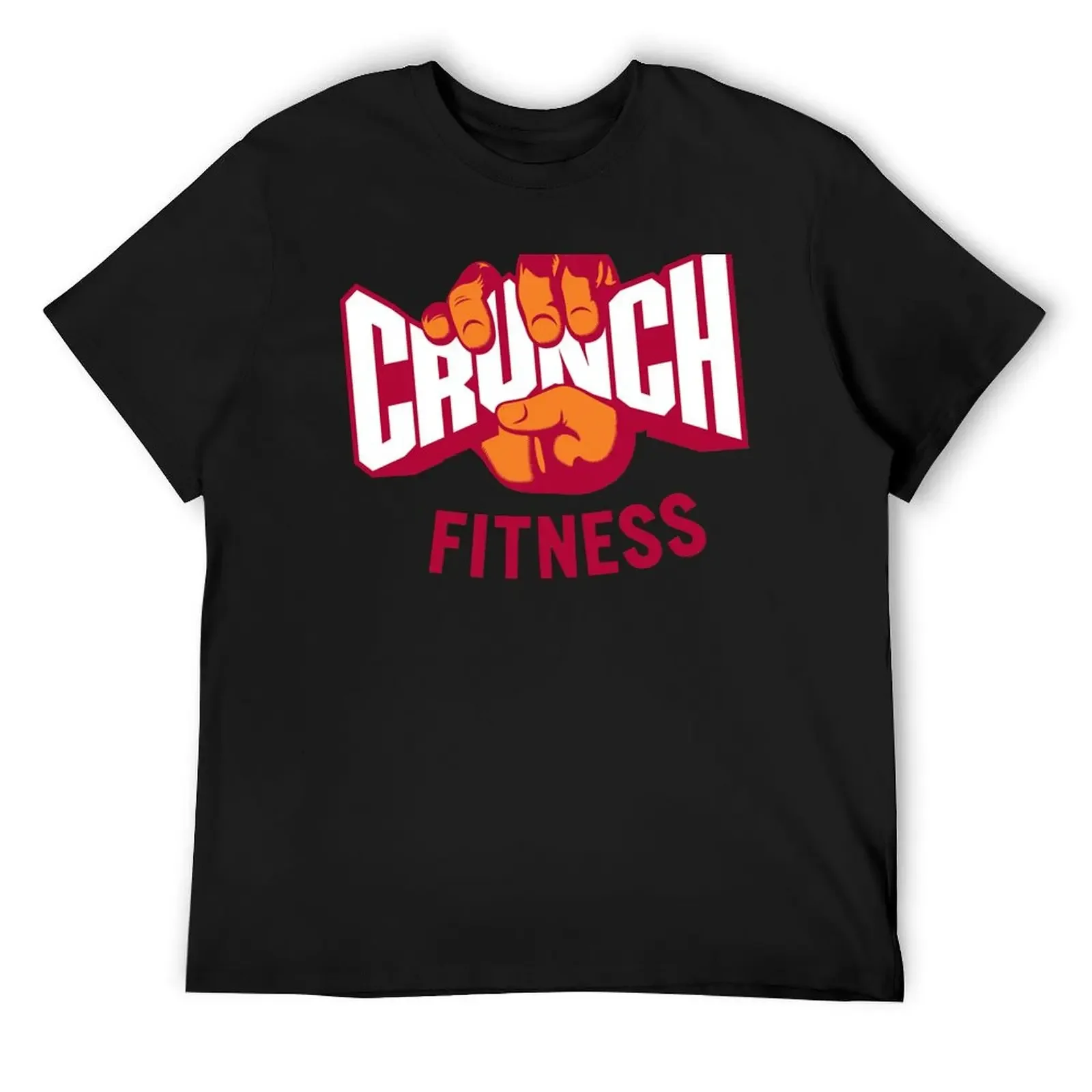 Attractive Crunch Fitness Logo Active T-Shirt quick-drying cotton graphic tees plus size tops animal prinfor boys men clothing