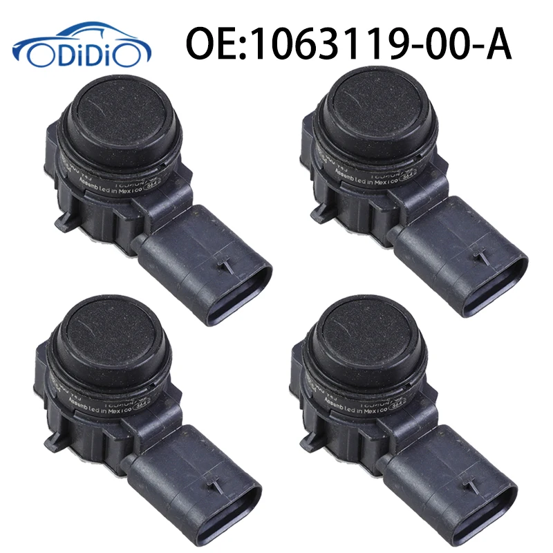 ODiDiO Black PDC Parking Sensor 1063119-00-A 106311900A For Tesla