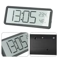 Electronic Clock Digital Wall Clock Simple Time Temperature Can Be Hung Or Stood Humidity Display Or Battery Power
