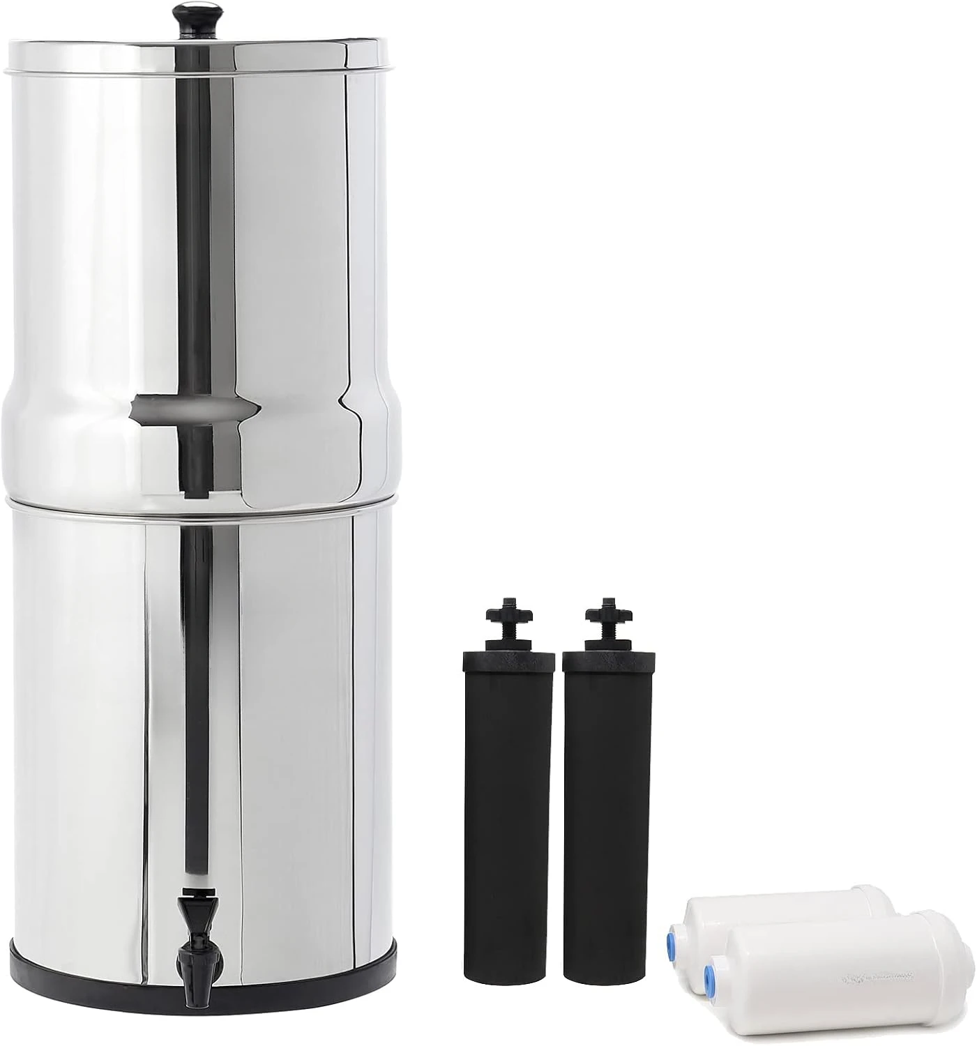 Fed Water Filter System 3.25 Gallon with 2 Black Elements