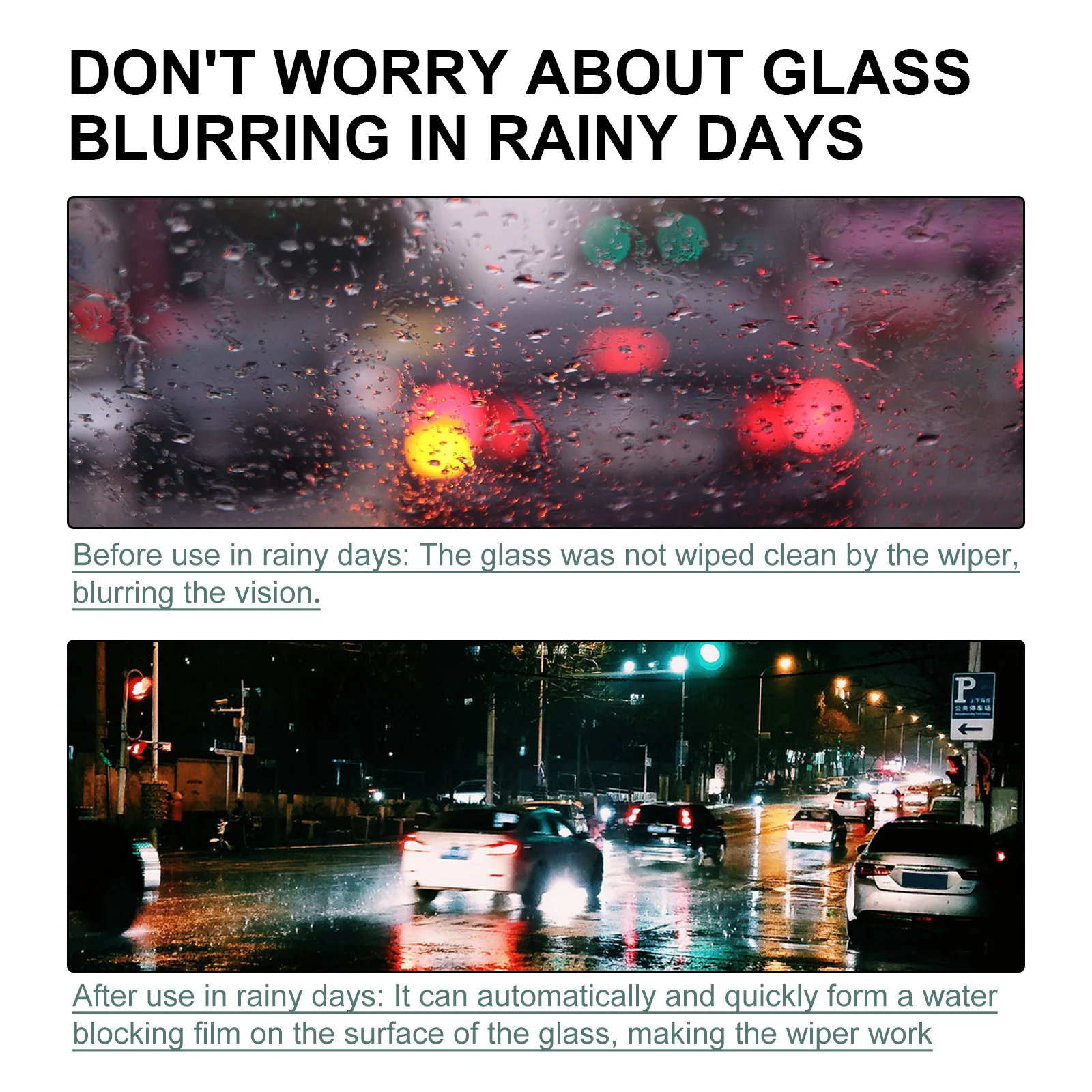 100/200/300 مللي زجاج السيارة مقاوم للماء رذاذ غير نافذ للمطر الزجاج الأمامي التظليل مسعور مكافحة الضباب وكيل طبقة رقيقة واقية العناية بالسيارات