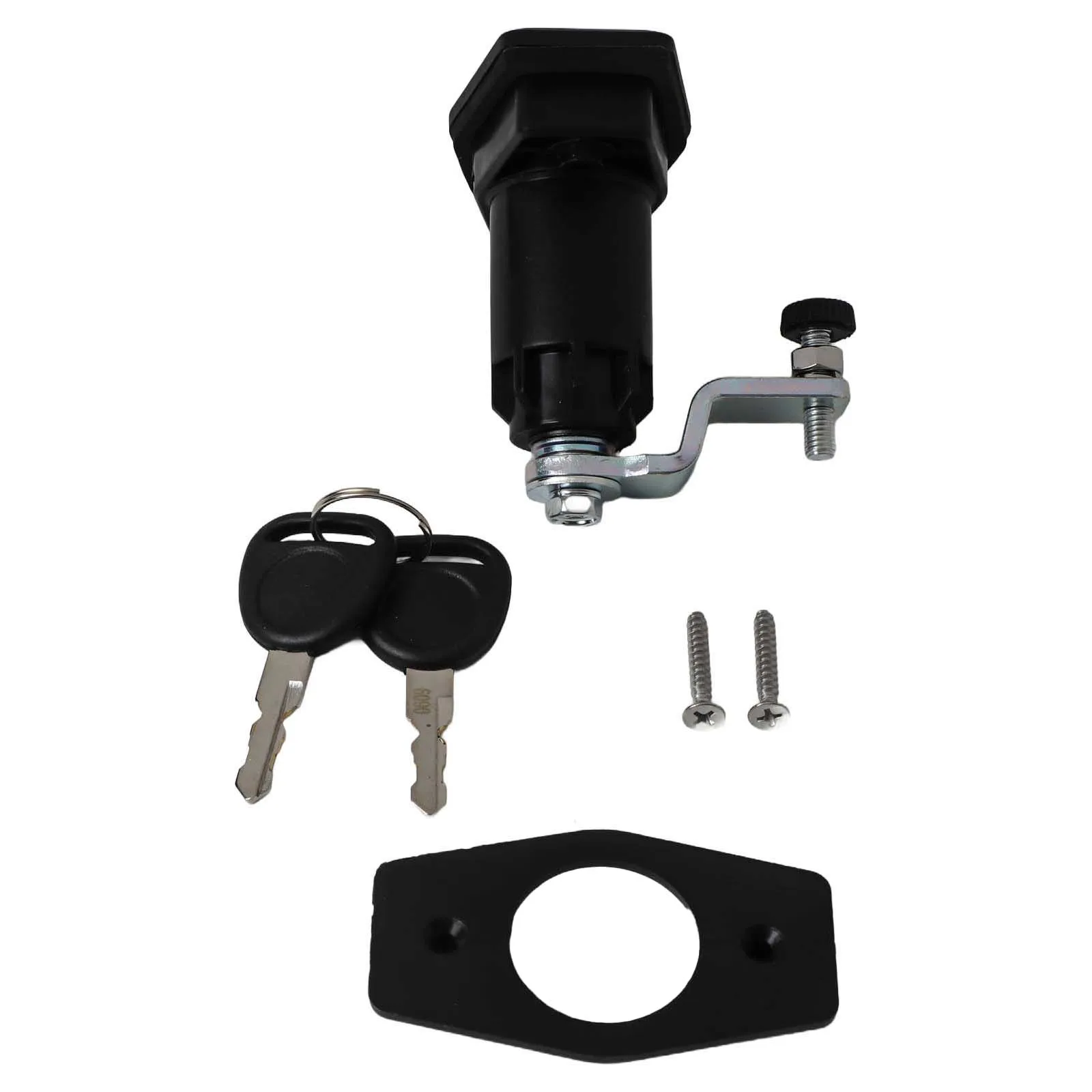 Caravan Door Locker With 2 Keys T-Turn Buckle Compartment Door Cabinet Push Drawer Cabinet Door Lock For Caravan RV Truck