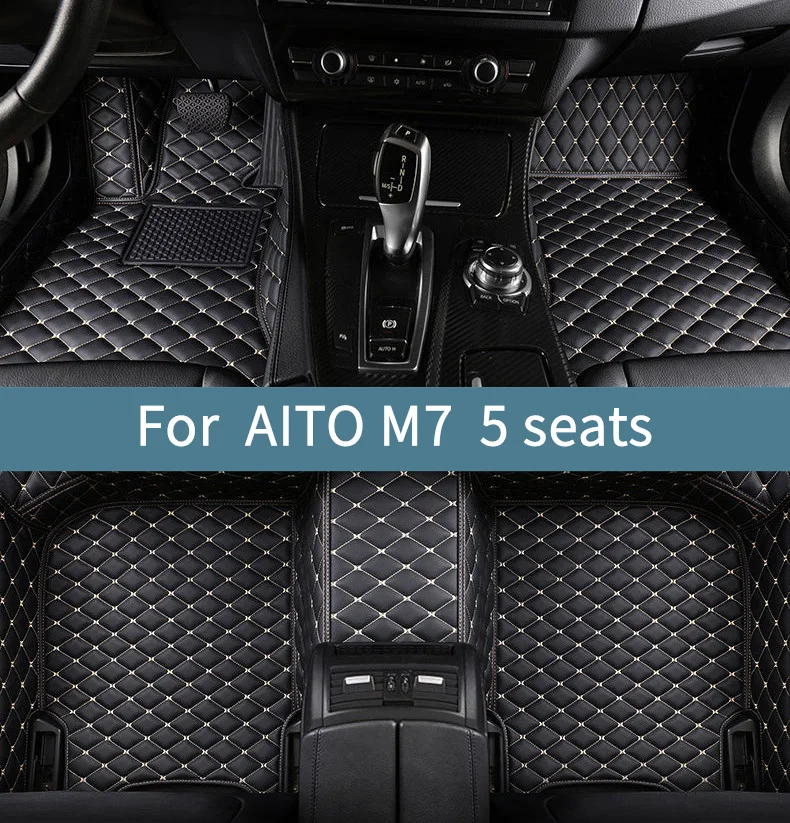 

Car Floor Mats For AITO M7 5 seats 2022 2023 2024 2025 2026 Floor Mats For Cars Waterproof Full Set Mat Accessories