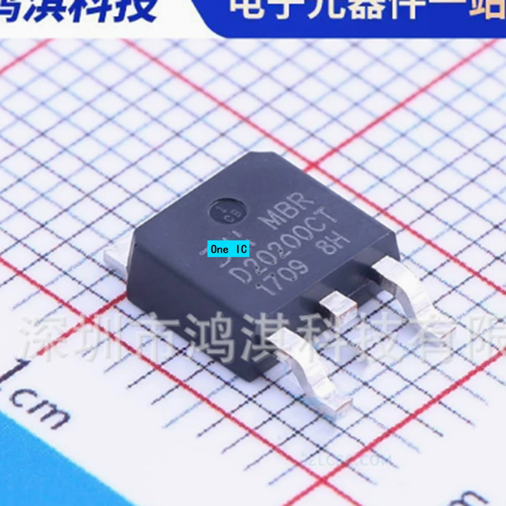 5pcs/lot 100% Original MBRD20200CT-13 D20200CT TO-252 Brand New Genuine Ic
