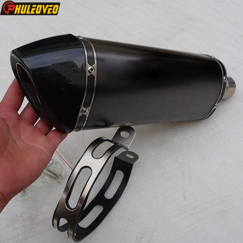 Customized ID:50mm 51mm 54mm 57mm 61mm 63mm 65mm 70mm Motorcycle Exhaust Muffler Escape for Tmax530 560 Xmax300  Nmax125 155 R3