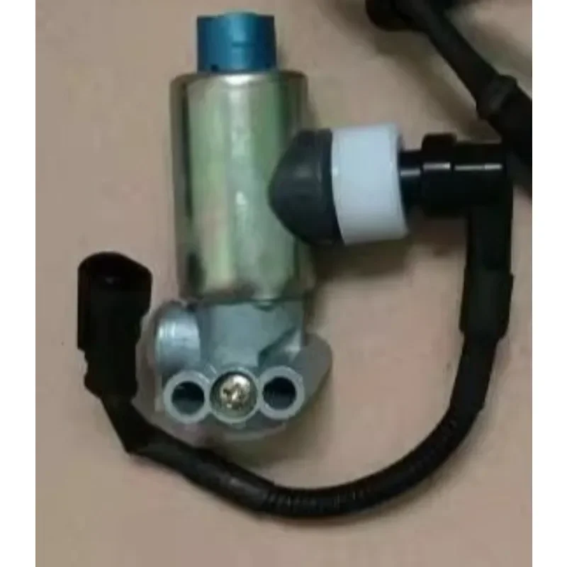 Two position three-way solenoid valve for concrete tanker truck accessories, high and low speed conversion valve solenoid valve