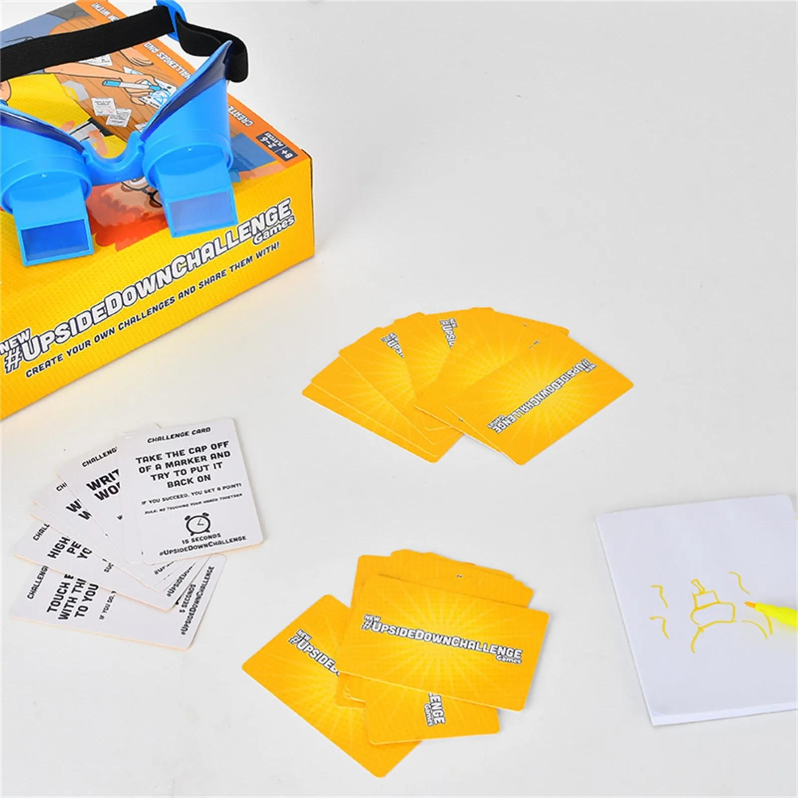 Game For Friends Family Complete Fun Challenges With Upside Down Glasses Hilarious Game For Game Night And Parties Family Games