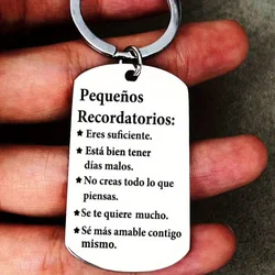 1PC Inspirational Gifts for Daughter To My Son To Friends Keychain, Birthday Graduation Christmas Gift for Daughter Hija Hijo