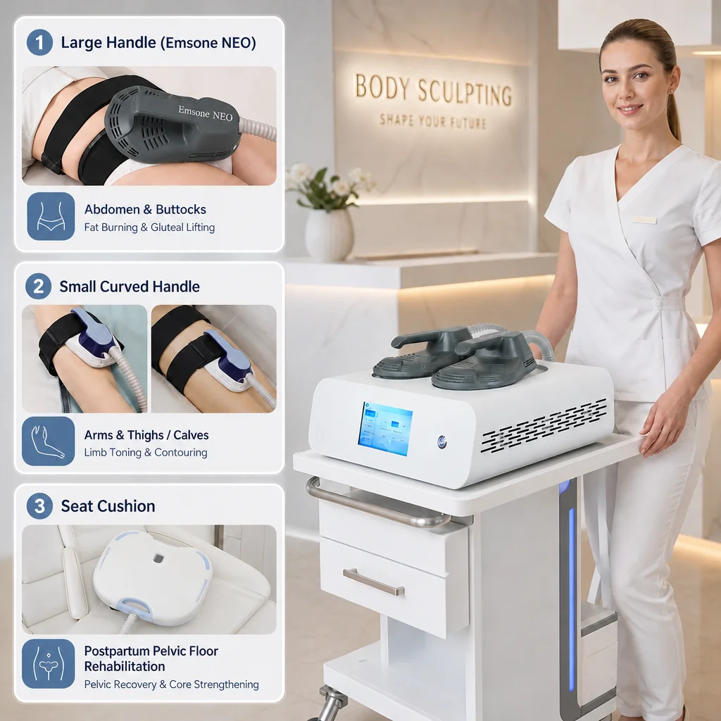 Hot Sale Professional 15 Tesla New Ems Body Sculpting Build Muscle Machine Body Shaping Cellulite removal Machine Emsone NEO