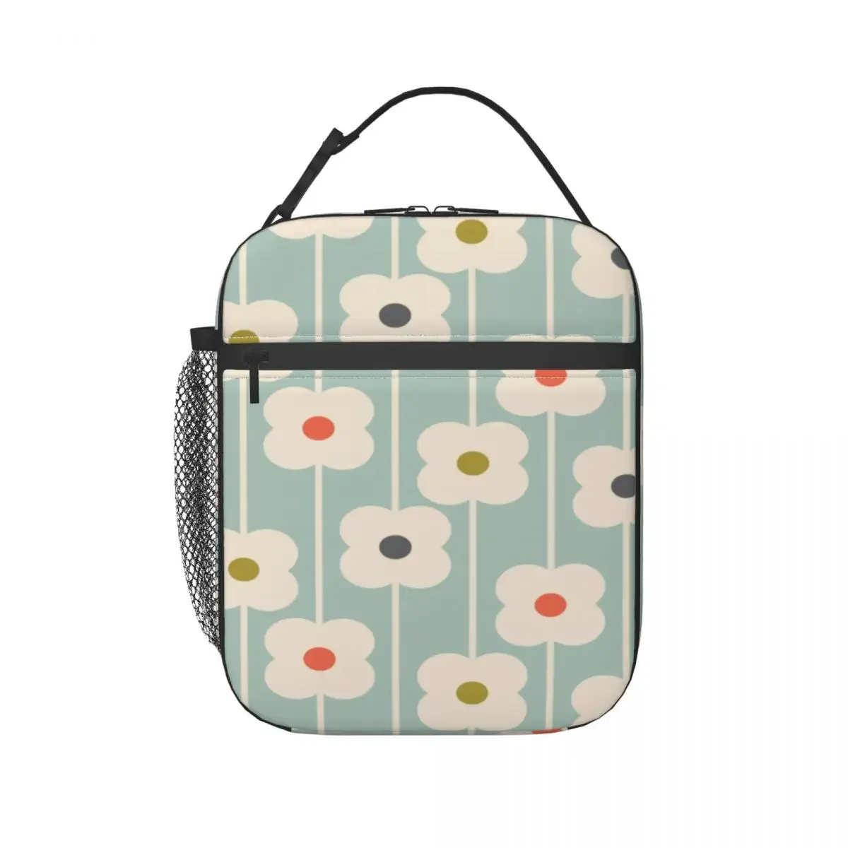 Orla Kiely Abstract scandinavo Flowers borsa da pranzo isolata per le donne Resuable Cooler Thermal Lunch Tote Beach Camping Travel