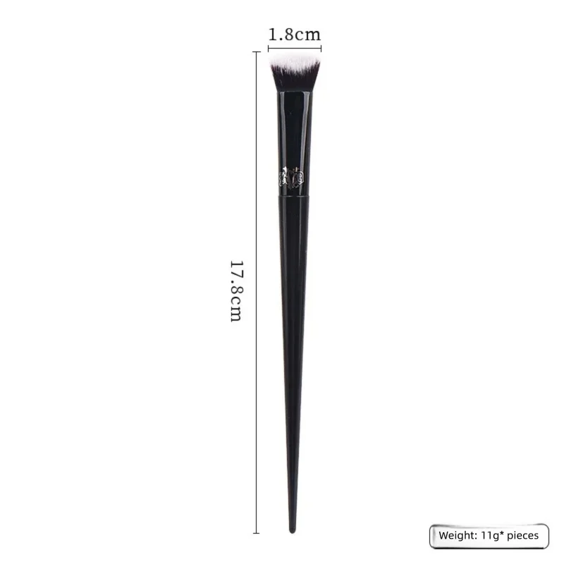 Concealer Makeup Brush Soft Fiber Hair Elegant Black Handle Powder Blusher Eye Shadow Foundation Make Up Brushes Beauty Tool