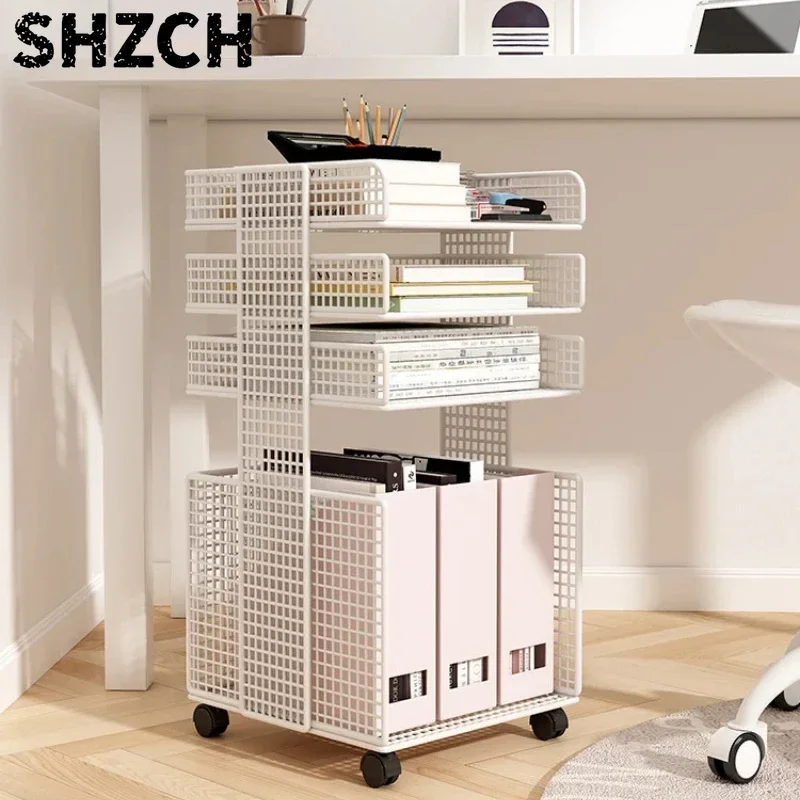 Under Desk Storage Cabinet Mobile File Cart Office Bag Organizer Multi-Level Workstation Sorting Tool A4 Storage Unit