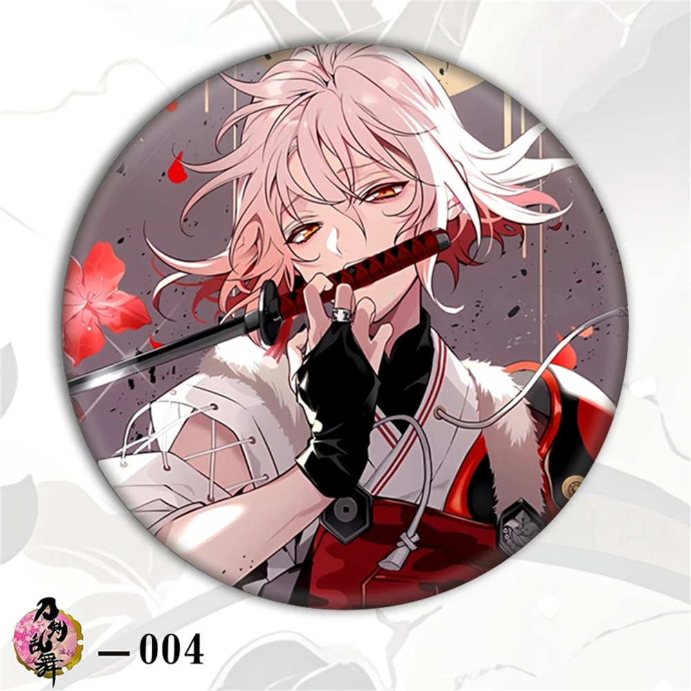 58mm Anime Touken Ranbu Yamanbagirikunihiro Imanotsurugi Cosplay KOSTUUM Badge Pin SPTE Blik Broche ﻿   Prop Gilf