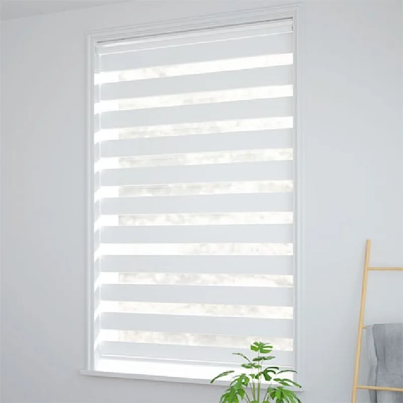 Classic Zebra Blinds,Double Roller Shades,Window Curtain,Two Layers Fabric, Model Z1 ,Customize Size