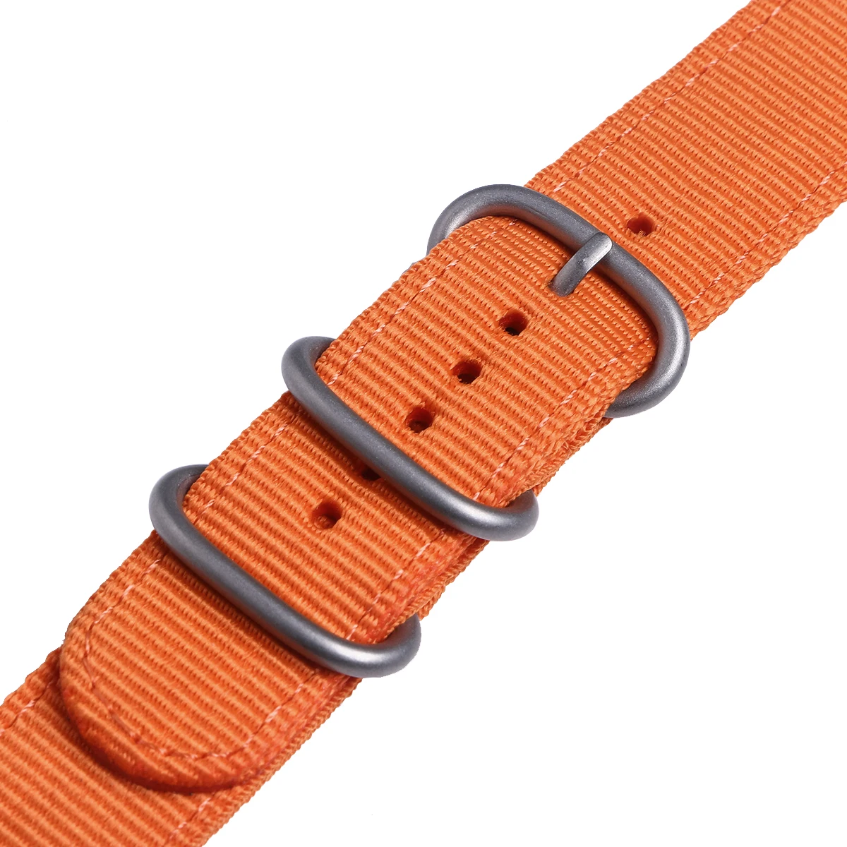 

20 Mm Rugged Nylon Strap Watch Straps for Men Bands Replacement Wristband Orange Man