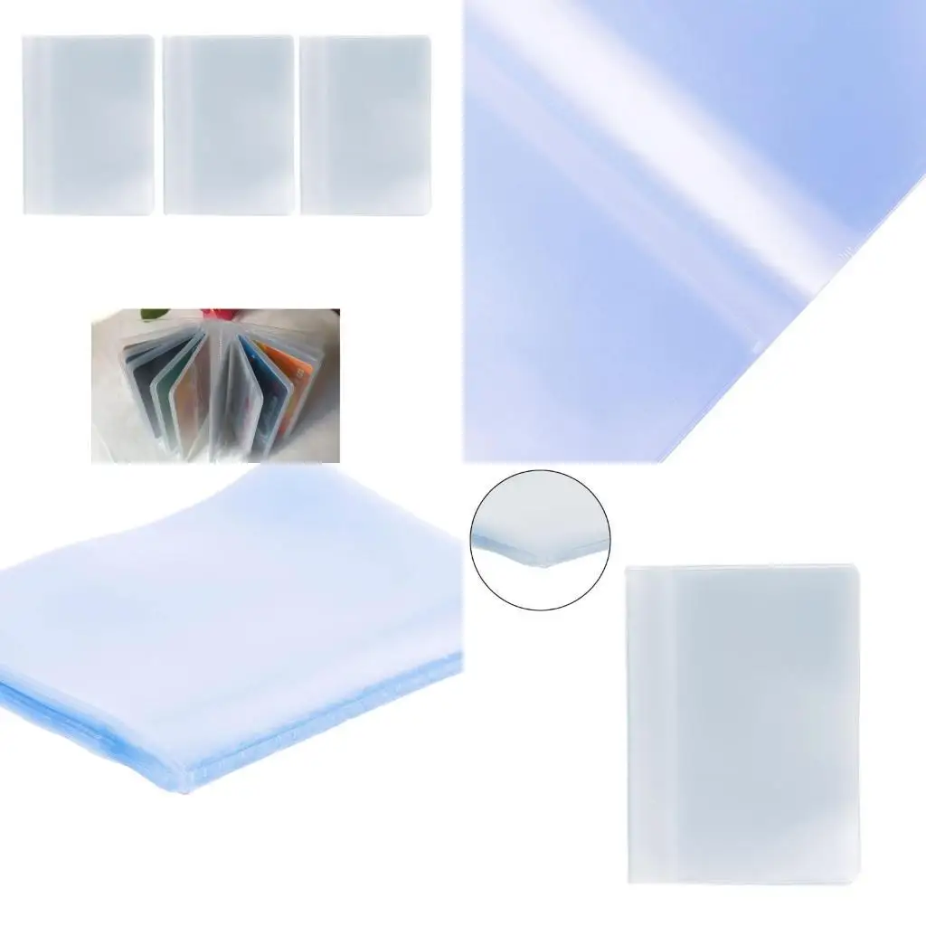 R1we Plastic PVC Clear Beutel Name -Kreditkartenhalter für den Fall Keeper