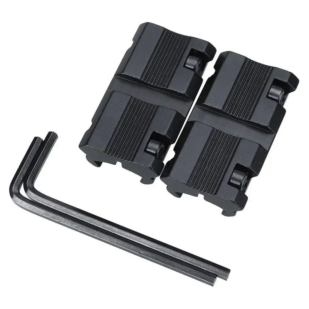 2 szt. 3/8 "11mm jaskółczy ogon do 7/8" 20mm latarka do montażu lunety myśliwskiej Picatinny Weaver Rail Adapter