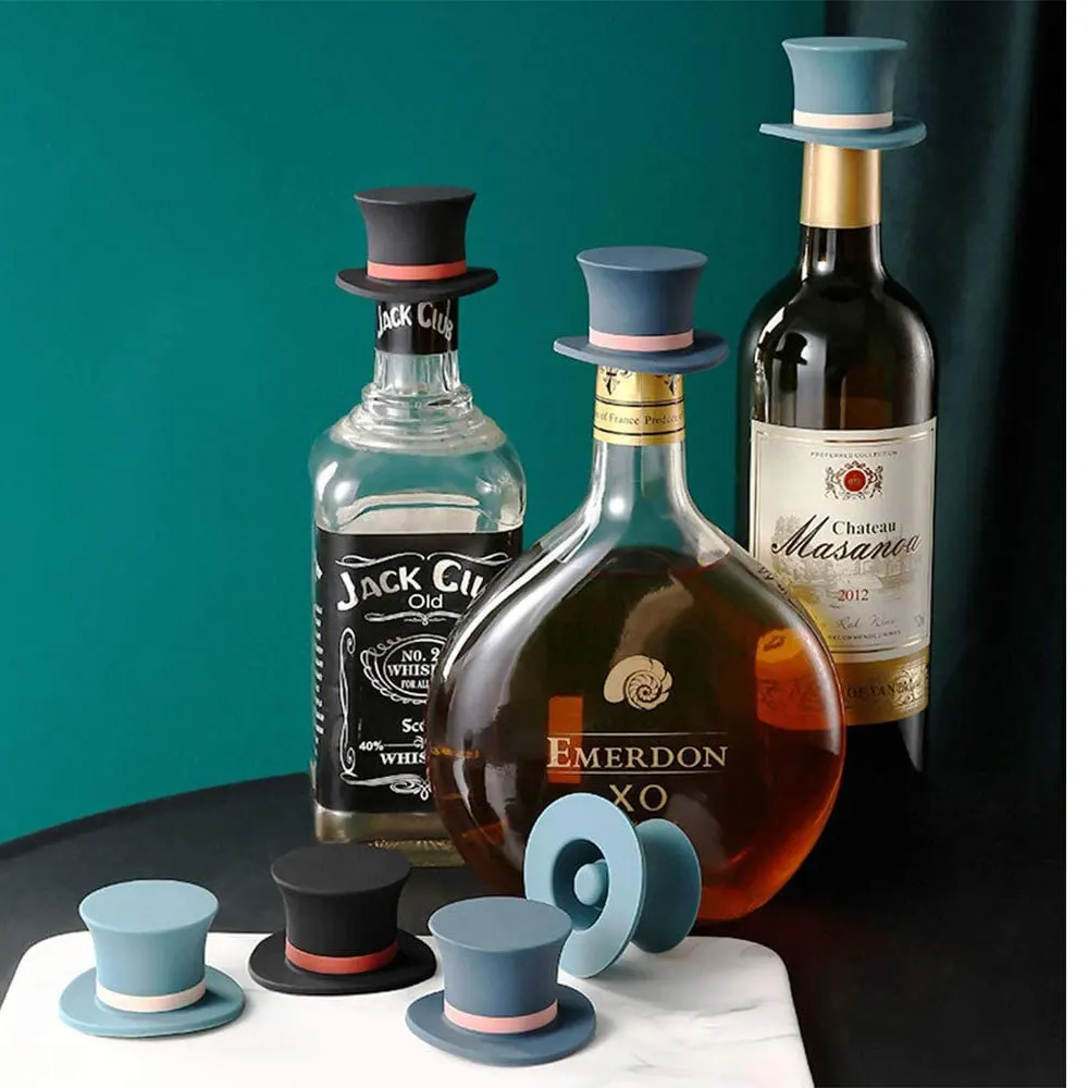 Silicone Bottle Stopper Magic Hat Wine Bottle Stopper