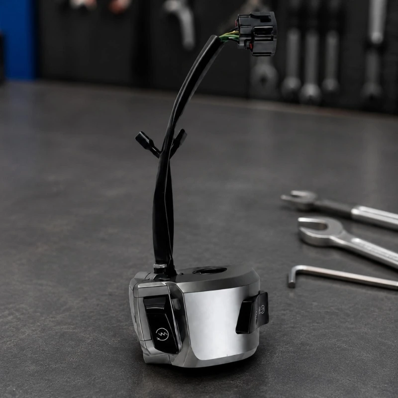 Integrated-Harness Handlebar Control Component 5 A for SCOOPY Repair Tasks