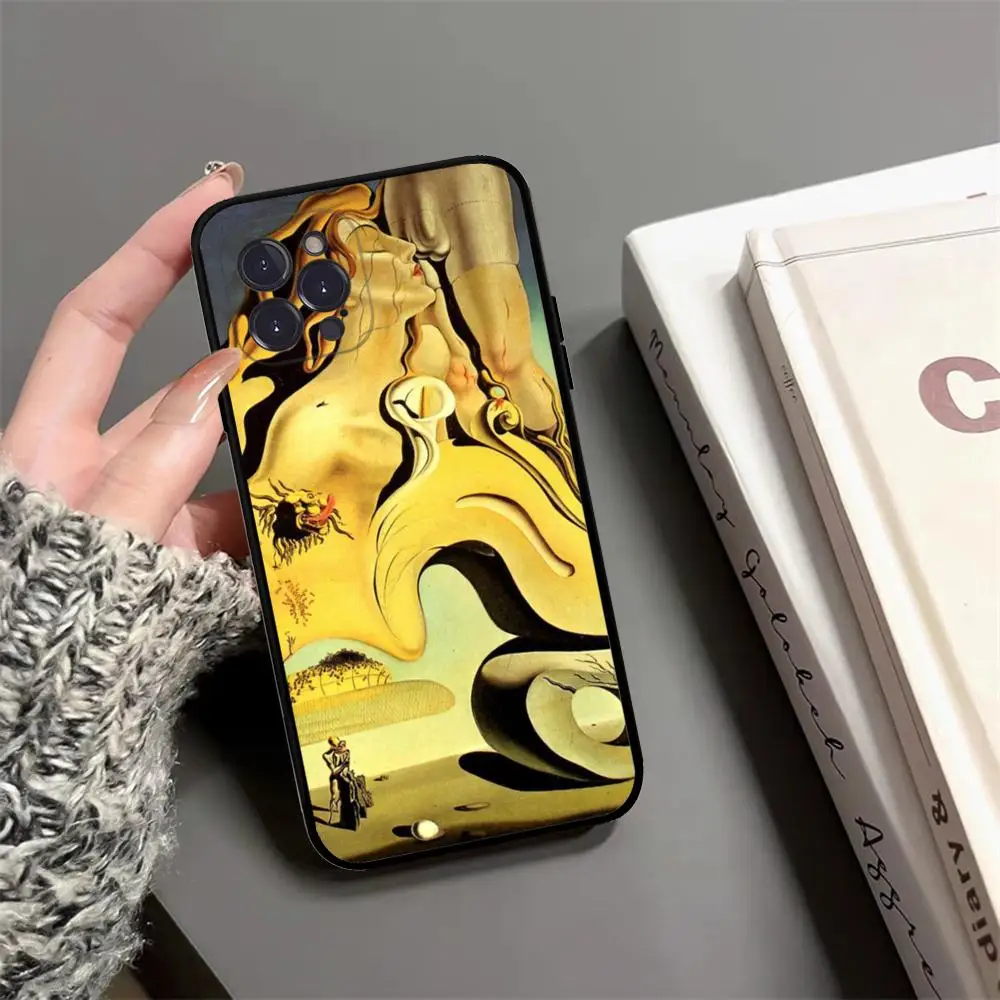 Art Salvador Dali Phone Case For IPhone 15 14 13 12 Mini 11 Pro XS Max X XR SE 6 7 8 Plus Soft Silicone Cover