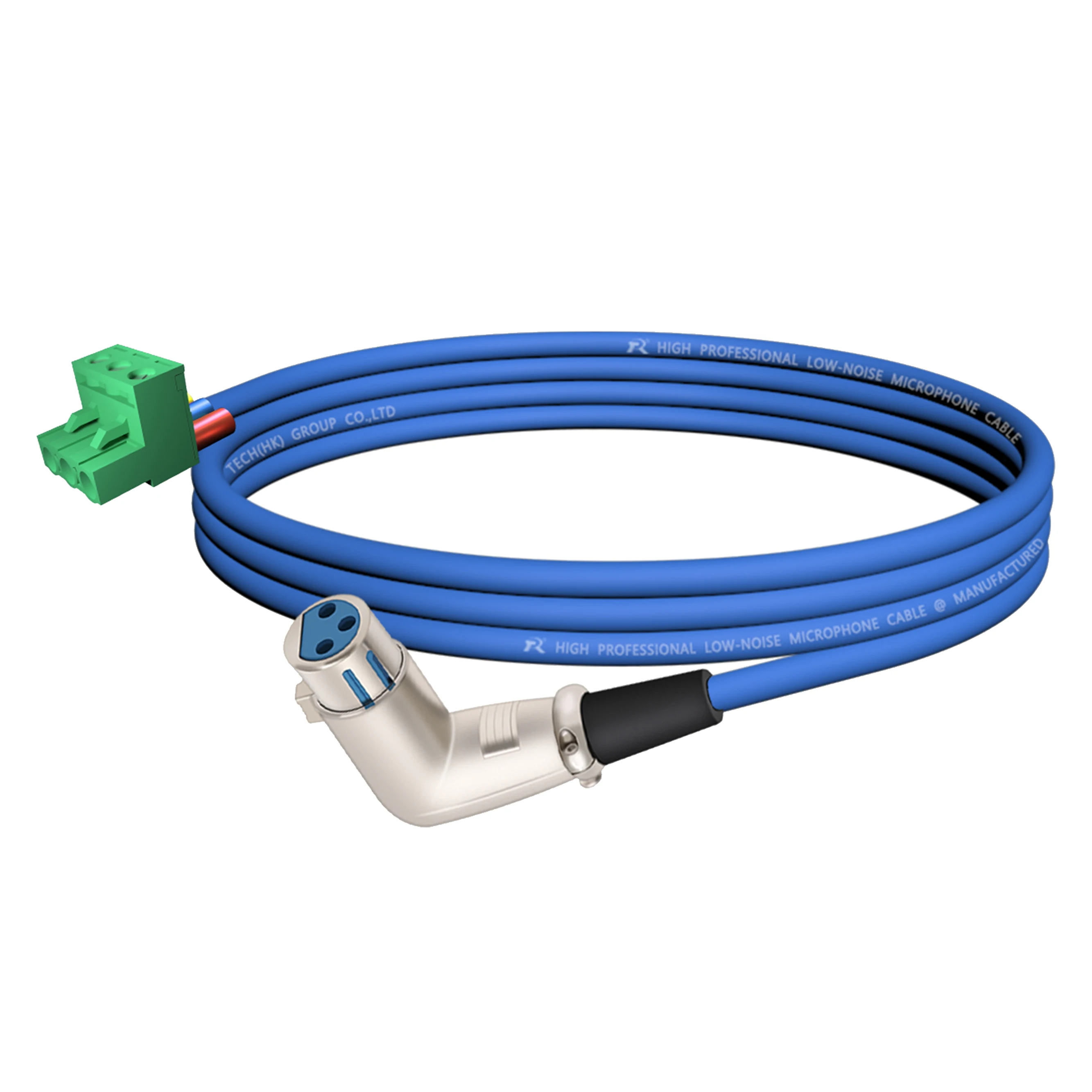 PHX zu XLR Kabel, PHX3M/2EDG-5.08 3-poliger Steckbarer Schraubklemmenblock zu XLR M/F Winkeladapterkabel, L-förmiger XLR-Steckverbinder – Detail 4