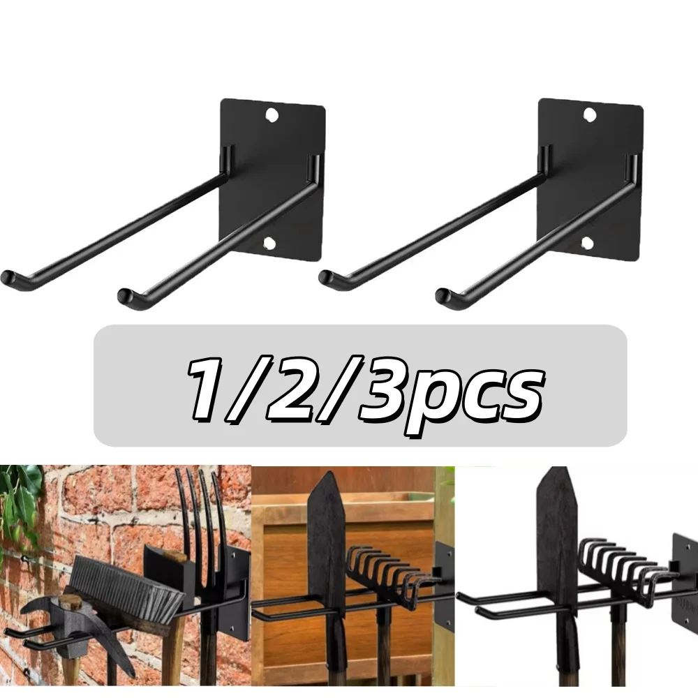 1-3pcs Tool Storage System Hooks Wall Holder Garage Storage Multi-Purposes Garden Tool Organizer For Warehouse Garage Wall Hook