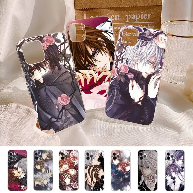 MaiYaCa Anime Vampire Knight Phone Case for iPhone 11 12 13 Mini Pro Max 8 7 6 6S Plus X 5 SE 2020 XR XS Case shell