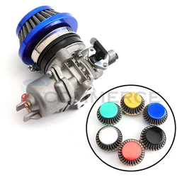Motorcycle carb carburetor with Pod 42mm Air Filter For 2 Stroke 47cc 49cc Engine Mini Moto Pocket Bike Go Kart Buggy ATV Quad