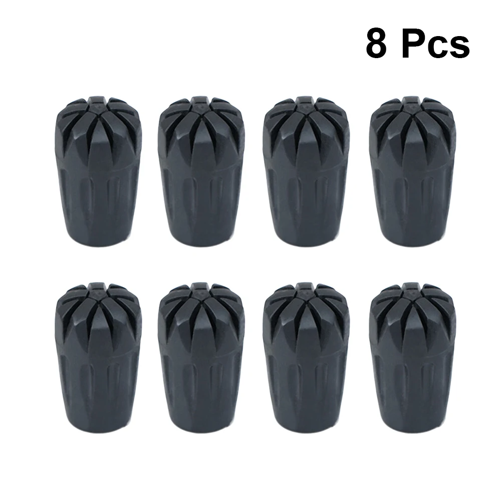 Poles Rubber Tip Walking Canes Rubber Tips Hiking Pole Replacement Tips Trekking Pole Tips Stick Protectors Equipment Accessory