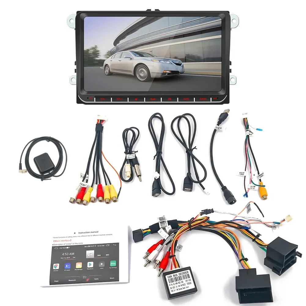 9 Inch 10 Itime Clocks Automotive Universal Touch Screen Car Portable Wireless Android Auto Usb Bluetooth Car Stereo Support VK