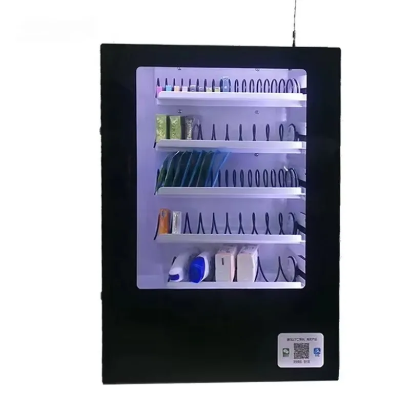 

Sanitary Condom Combo Vending Machine Wall Mounted QR Code Credit Card Coin Token Payment System Durable Metal Material