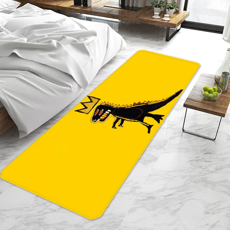 

Art B-Basquiats J-Jean-Michel Door Mat Entrance Doormat Non-slip Washable Kitchen Carpet Living Room Hallway Rugs Door Mats Bath