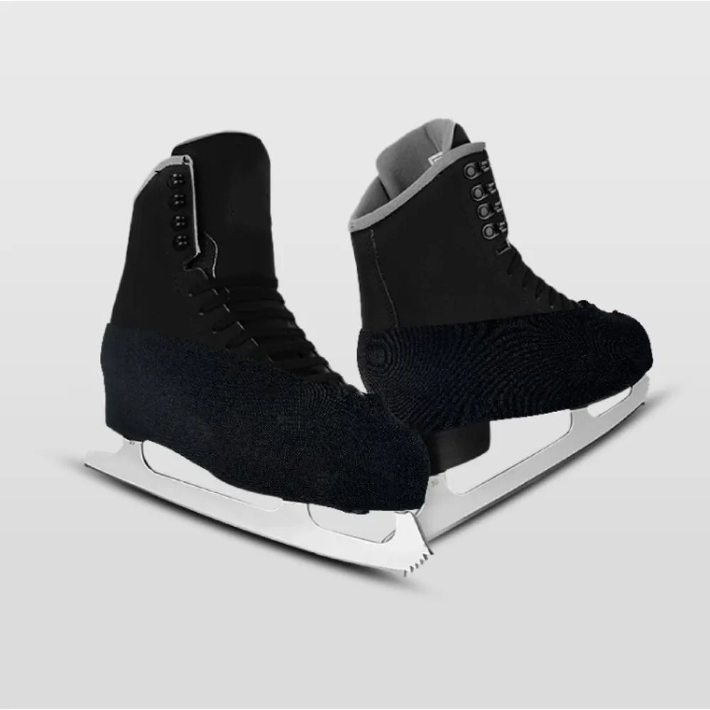 capas-de-sapato-de-patinacao-no-gelo-elasticas-e-macias-tecido-stretch-anti-risco-protetores-de-botas-para-patinacao-artistica-a-prova-de-poeira-preto-e-branco