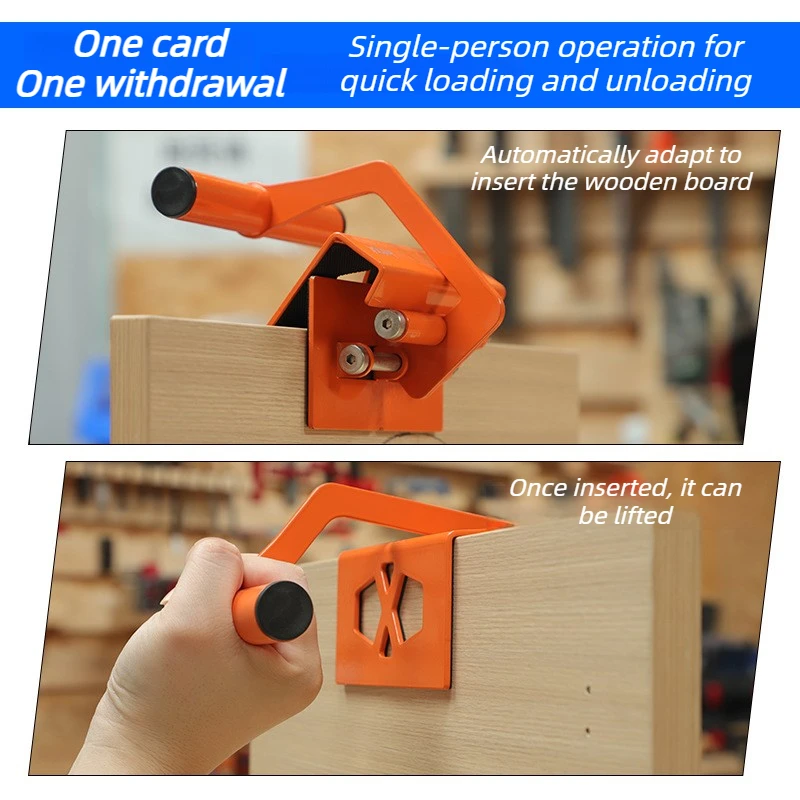 Stainless Steel Lifting Plate Clamp Portable Adaptive Clamp Wooden Board Ceramic Tile Stone Slab Lifting Clamps Handling Fixture