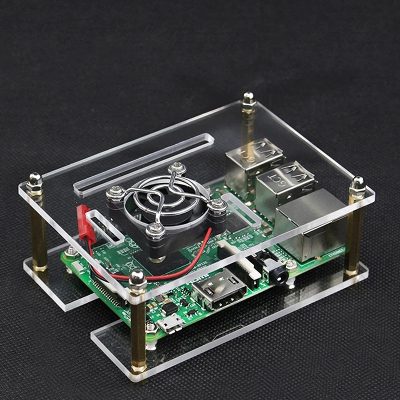 Raspberry Pi Stackable Case - Multi-Layer Cluster Housing for 3B/3B+/4B (Stackable Design)