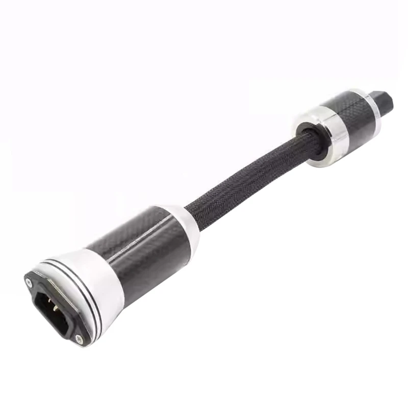 Flux-50 NCF Power Filter Nano Crystal Rhodium Plating Nonmagnetic FI-50R NCF Connector IEC320 To C15 Plug