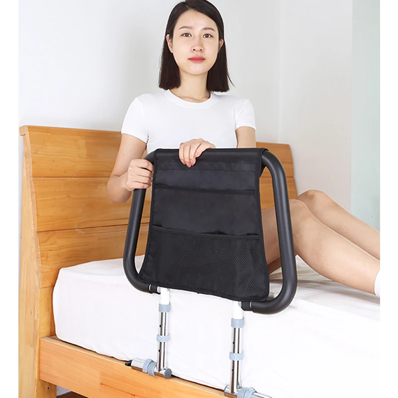 المنزل الكبار الصلب السرير مساعدة السكك الحديدية مقبض السرير انتزاع السكك الحديدية مع حبل المسنين المساعدة #3