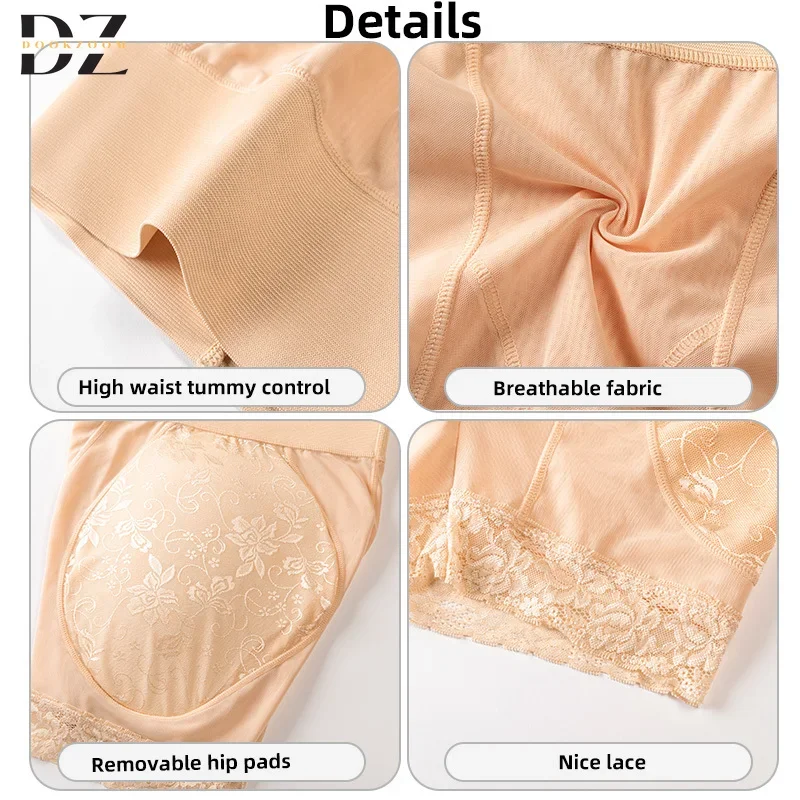 Women Shapewear Control Panties Tummy Control Hip Enhancer Lifter Lift Lifter Seamles Brief Lace Lingerie Padded Booty Shaper