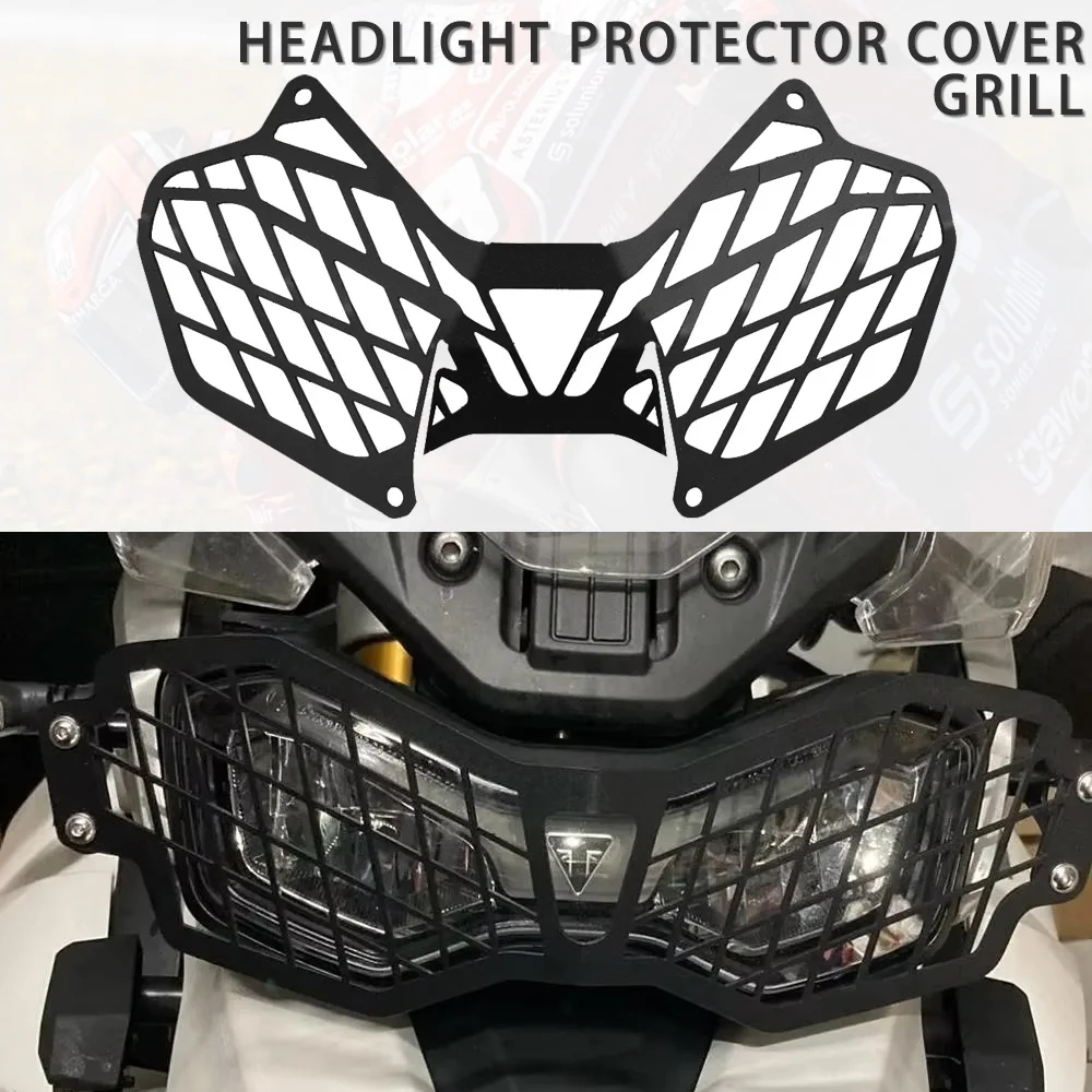 

For Tiger 900 RALLY PRO Tiger 900 GT PRO TIGER 2020-2023 Headlight Protection Cover Grill Motorcycle Stainless Steel Accessory